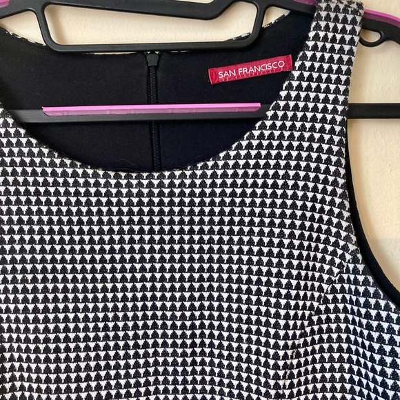 Mod style houndstooth dress - Picture 2 of 3